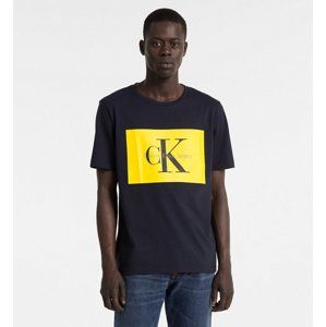 Calvin Klein pánské tmavě modré tričko s potiskem - S (402)